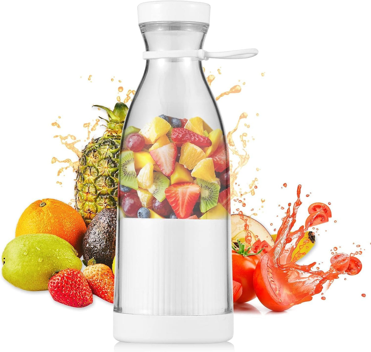 Mini Batidora de Fruta 380 ml Portátil y Recargable