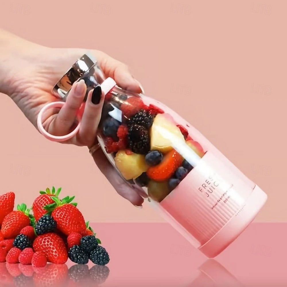 Mini Batidora de Fruta 380 ml Portátil y Recargable
