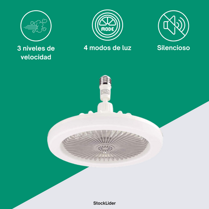 LumiFlow Pro™ – Lámpara LED con Ventilador Integrado