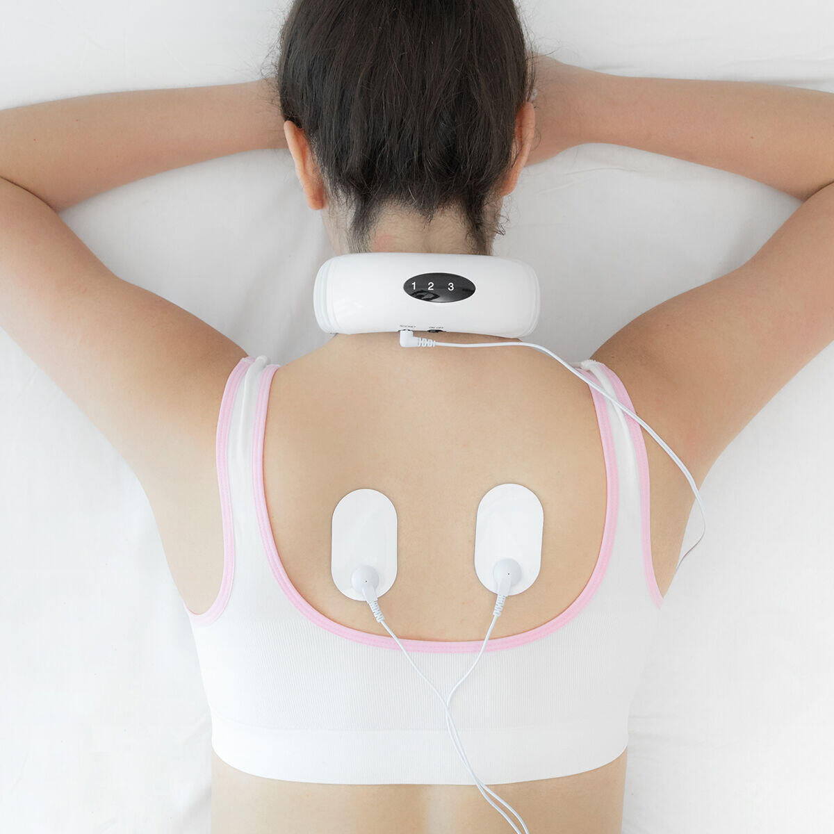 Masajeador Electromagnético Cuello y Espalda - 6 Modos + 16 Intensidades