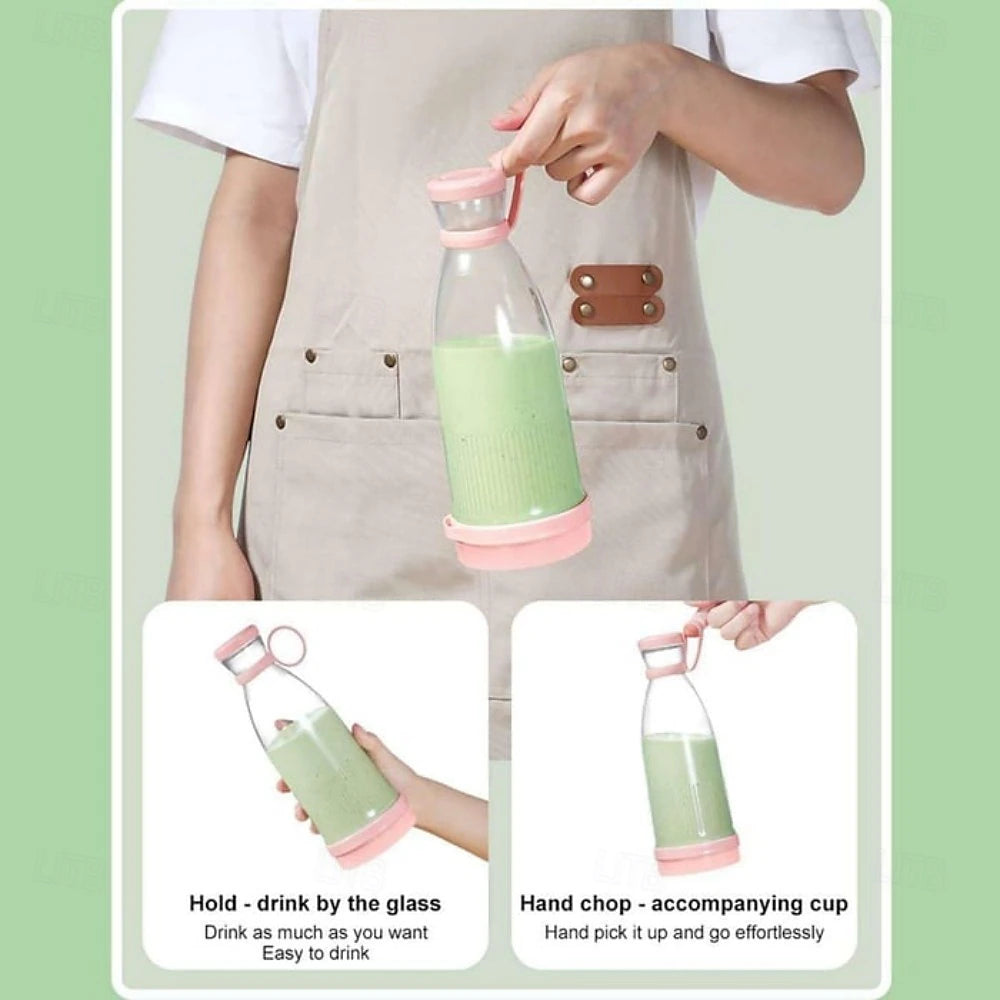 Mini Batidora de Fruta 380 ml Portátil y Recargable