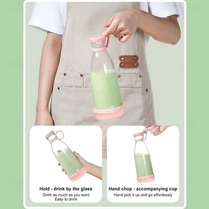 Mini Batidora de Fruta 380 ml Portátil y Recargable